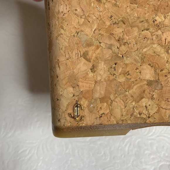 Jimmy Choo‎ Narisa 90 Nappa Leather Wedge Sandals - Picture 4 of 8